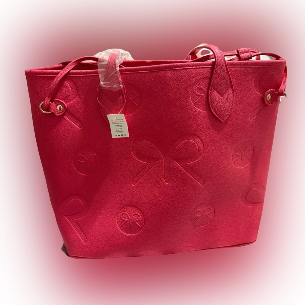 Ruby Ribbon Tote in Red NEW